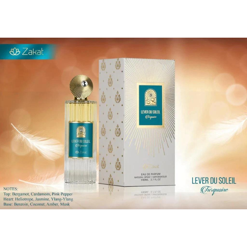 ZAKAT LEVER DU SOLEIL TURQUOISE EDP SPRAY UNISEX 2,7oz/80ML