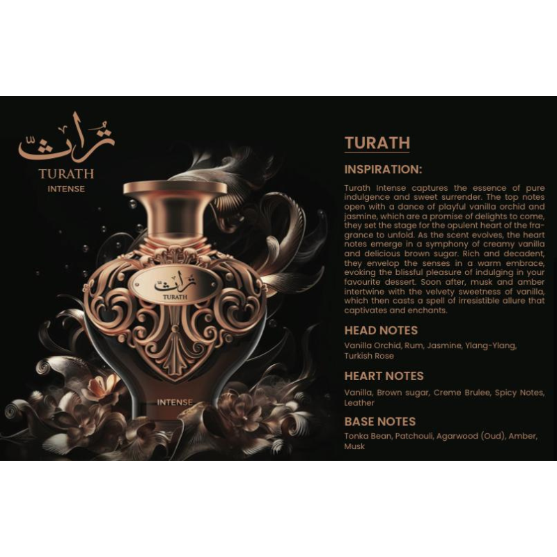 LE FALCONE NICHE LEGACY TURATH INTENSE EDP UNISEX SPRAY 3.4oz/100ML EDP