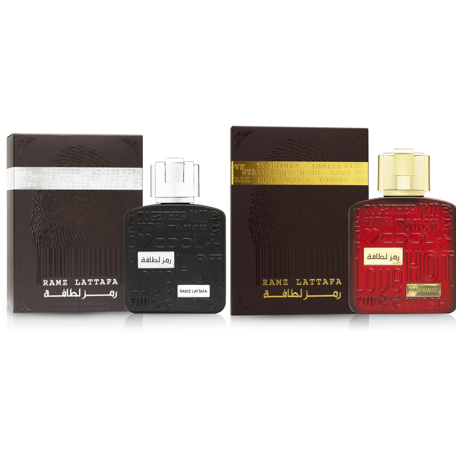 Lattafa Ramz EDP Perfume Combo Ramz Silver for Men Ramz Gold for Women 100 ML