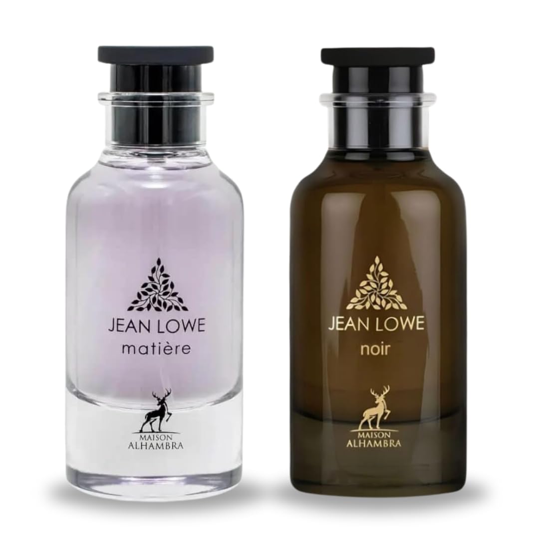 Maison Alhambra Perfume Combo Jean Lowe Matiere & Noir for Unisex 3.4 OZ/100 ML