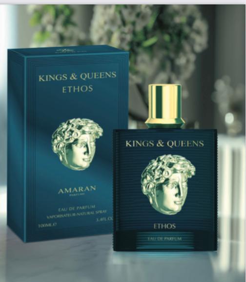 AMARAN KINGS & QUEENS  ETHOS  EDP SPRAY FOR MEN 3,4oz/100ML