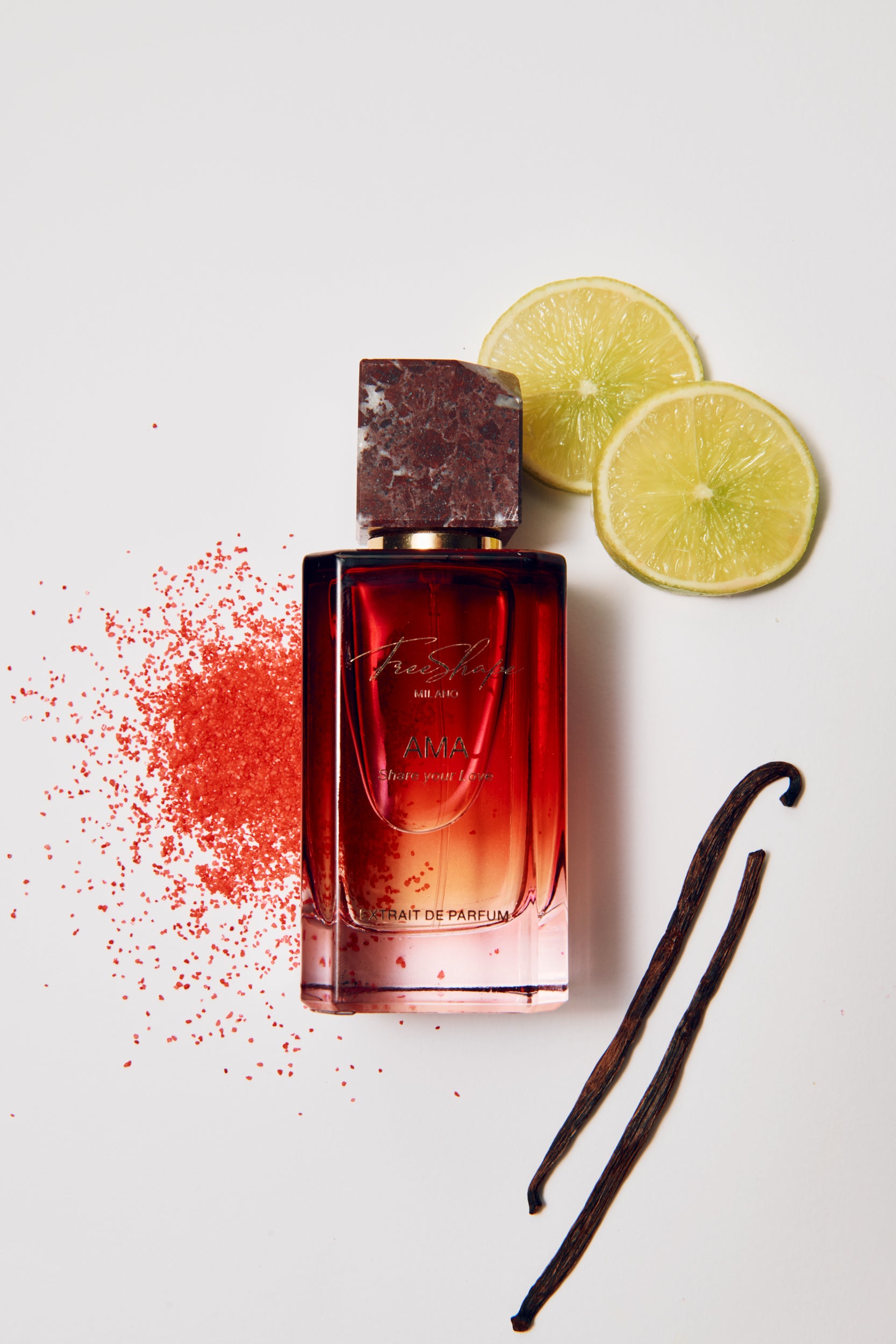 Without cap, no Box Freeshape Milano Ama 100ML Extrait De Parfum