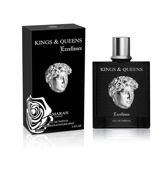 AMARAN KINGS & QUEENS EXCELLENCE EDP SPRAY FOR MEN 3,4oz/100ML