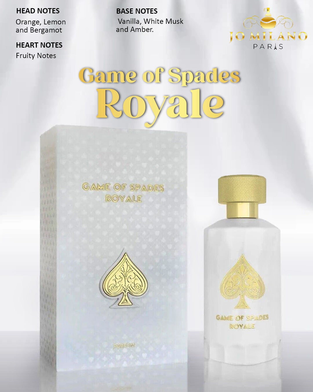 JO MILANO GAME OF SPADES ROYALE 3.4 OZ PARFUM UNISEX