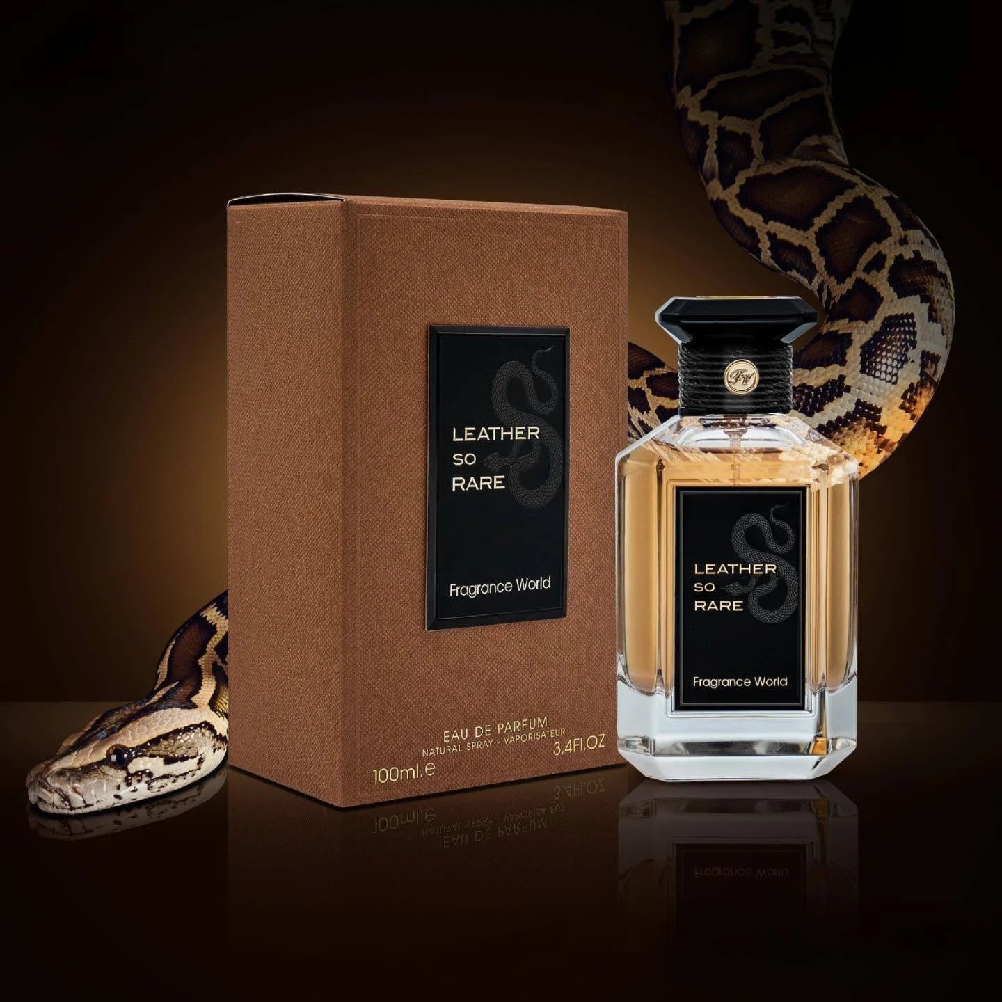 Fragrance World Leather So Rare Eau De Parfum 100ML / 3.4OZ