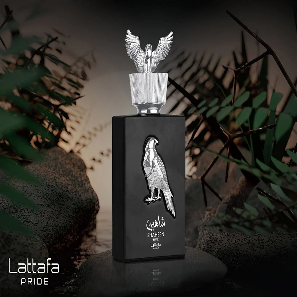 LATTAFA PRIDE SHAHEEN SILVER  FOR UNISEX SPRAY 3.4oz/100ML EDP