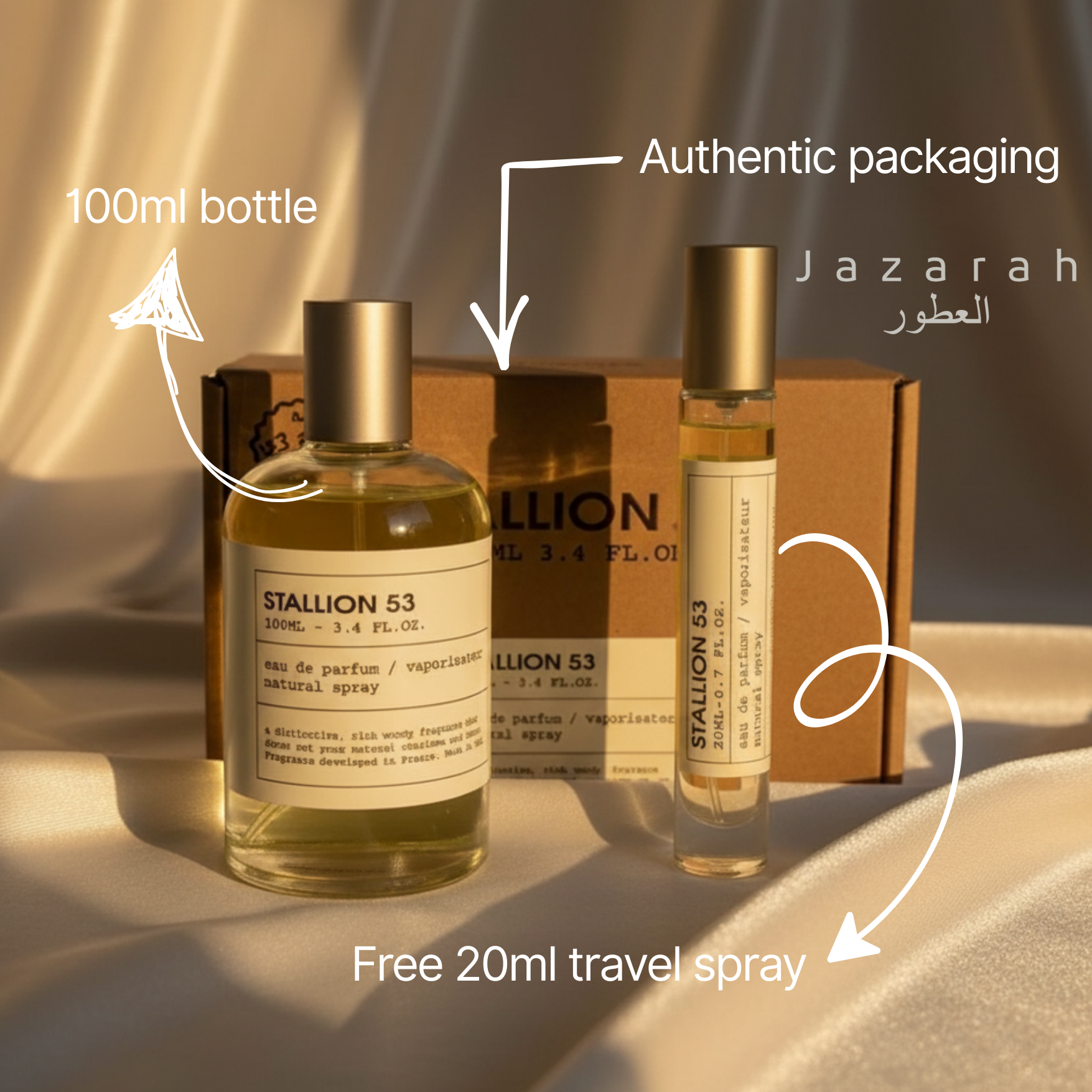 STALLION 53 Eau De perfum 3.4 oz / 100ML + 20ML Spray For Unisex