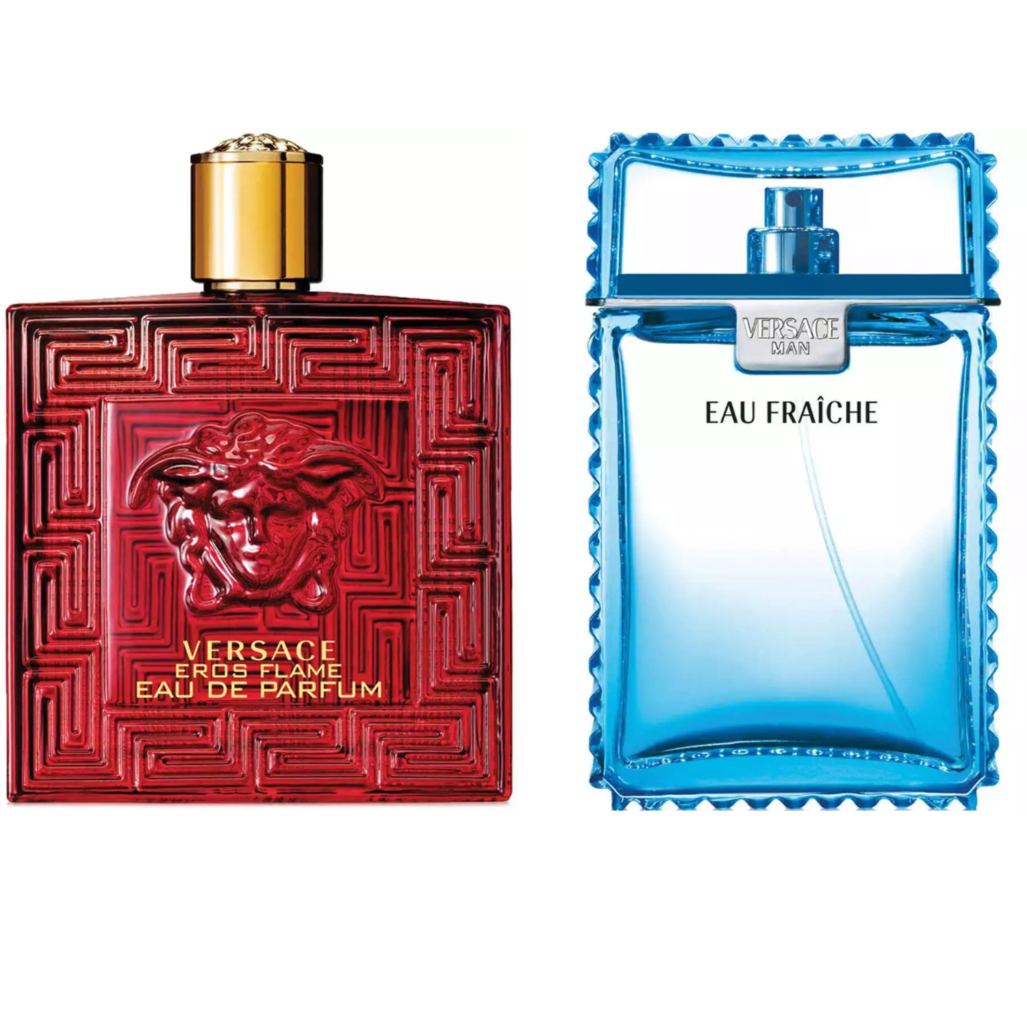 Gianni Versace Versace Eros Flame & Versace Man Eau Fraiche Perfume Combo 200 ML