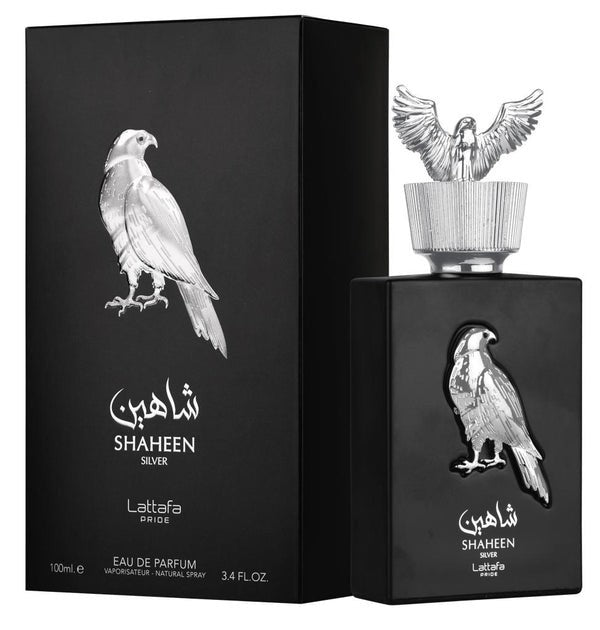 LATTAFA PRIDE SHAHEEN SILVER  FOR UNISEX SPRAY 3.4oz/100ML EDP