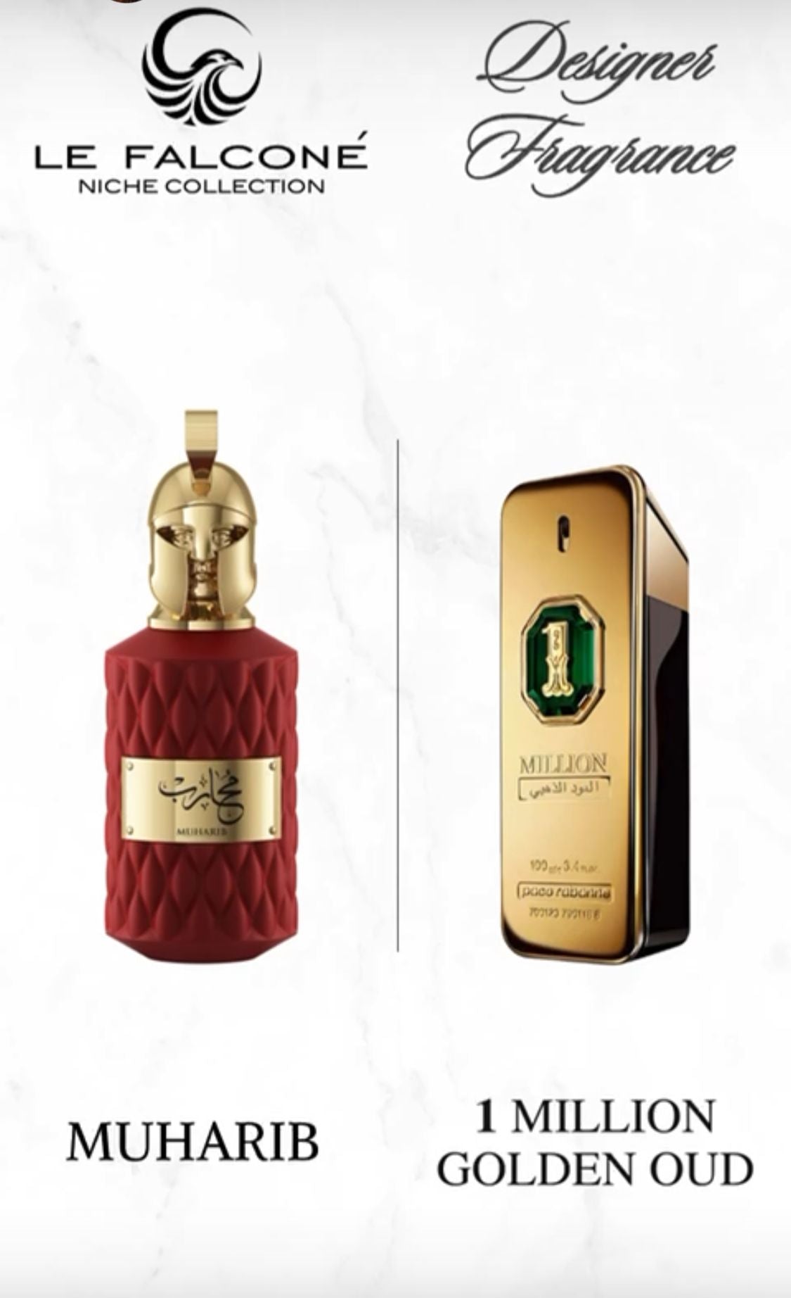 LE FALCONE NICHE MUHARIB EDP FOR MEN  SPRAY  2.8oz/85ML