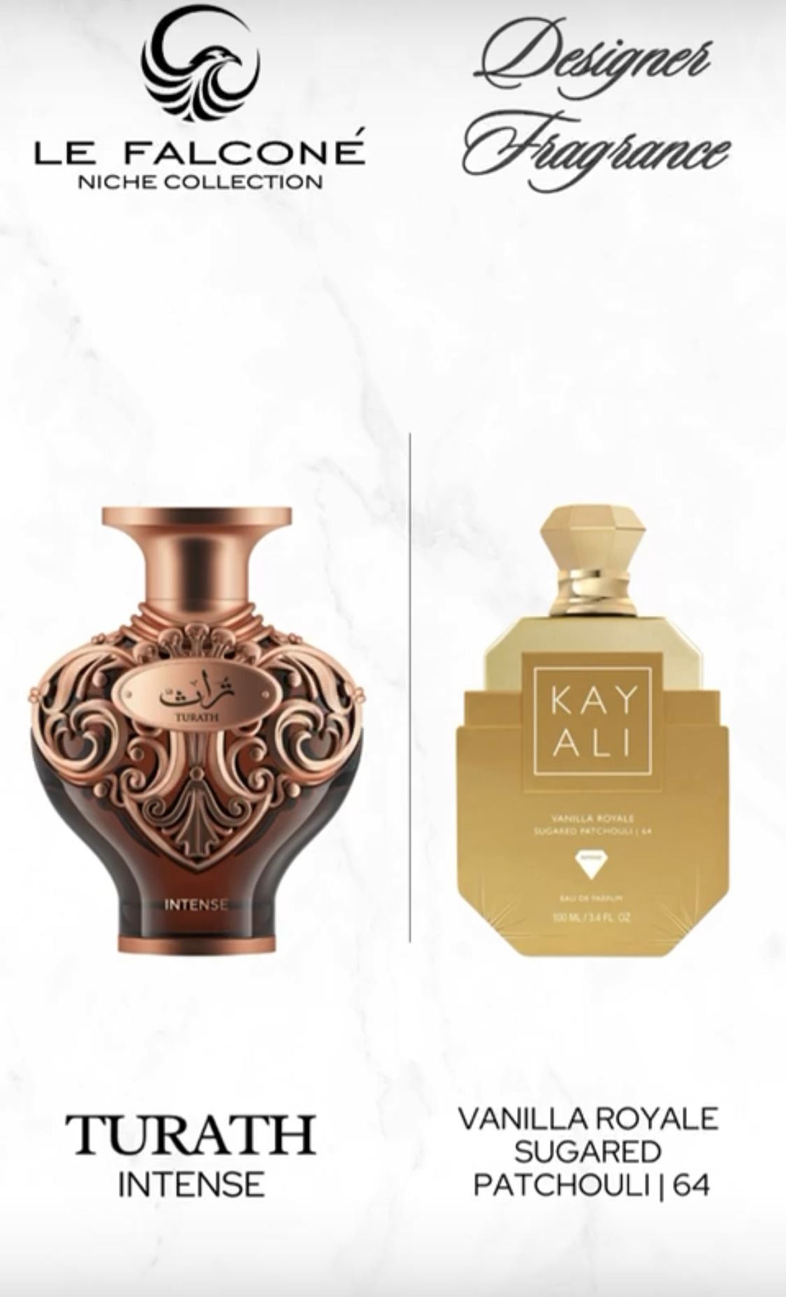 LE FALCONE NICHE LEGACY TURATH INTENSE EDP UNISEX SPRAY 3.4oz/100ML EDP