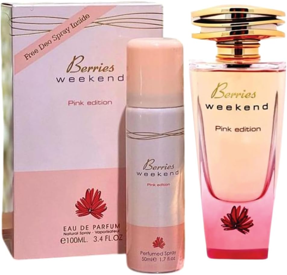 Fragrancce World Berries Weekend Free Deo spray Inside Eau De Parfum 100ML / 3.4OZ