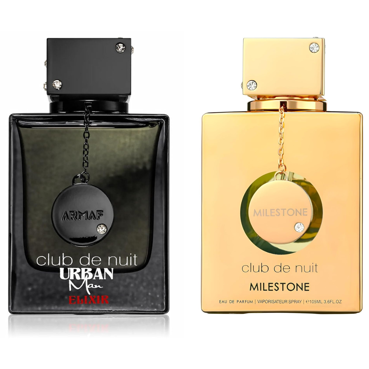 Armaf Club De Nuit Urban Man Elixir and Club De Nuit Milestone EDP Perfume Combo