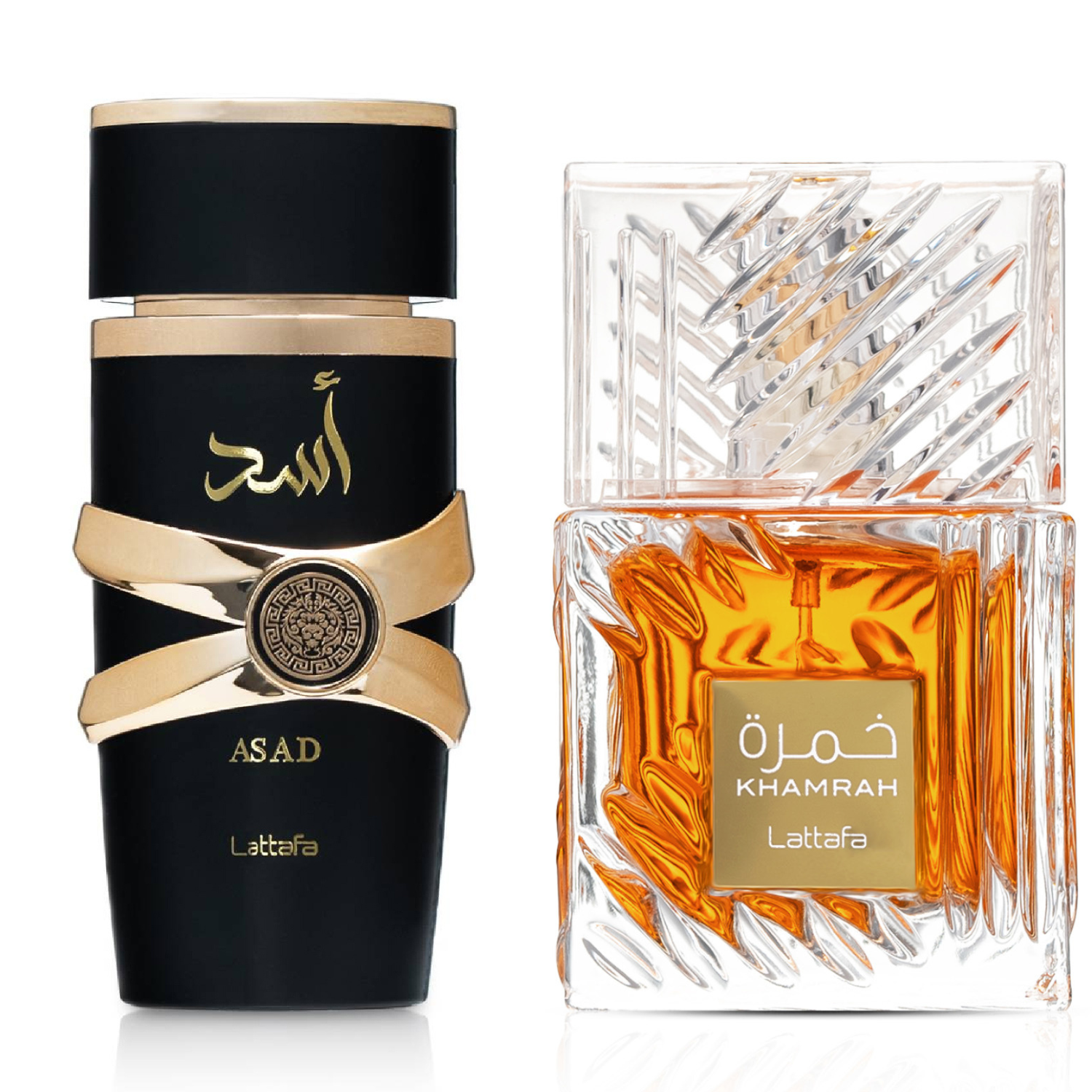 Lattafa Best Seller Perfume Combo : Khamrah & Asad EDP Fragrance 3.4 OZ/100 ML