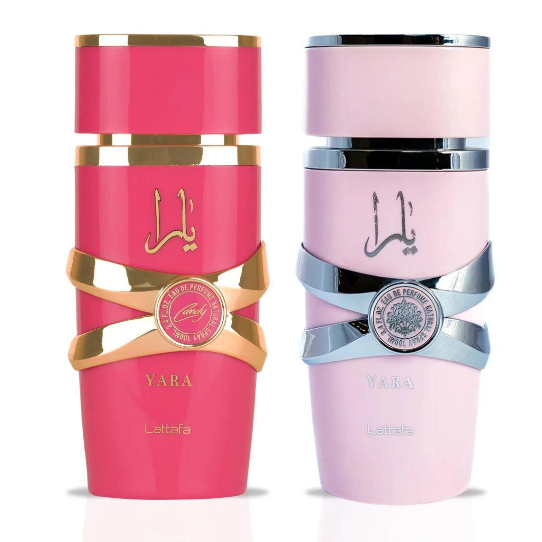 Lattafa Set Yara 100 ML / 3.4 OZ And Yara Candy 100 ML / 3.4 OZ