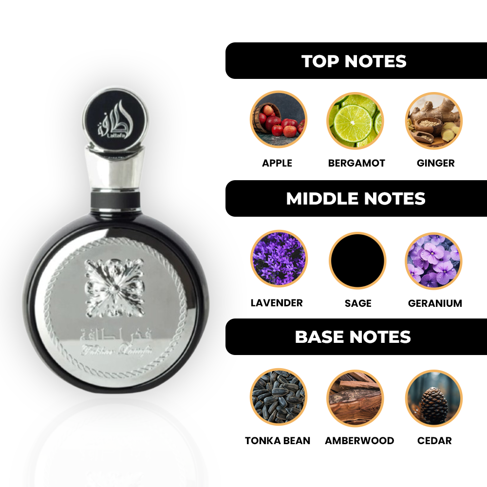 LATTAFA FAKHAR EDP SPRAY MEN 3.3oz/100ML