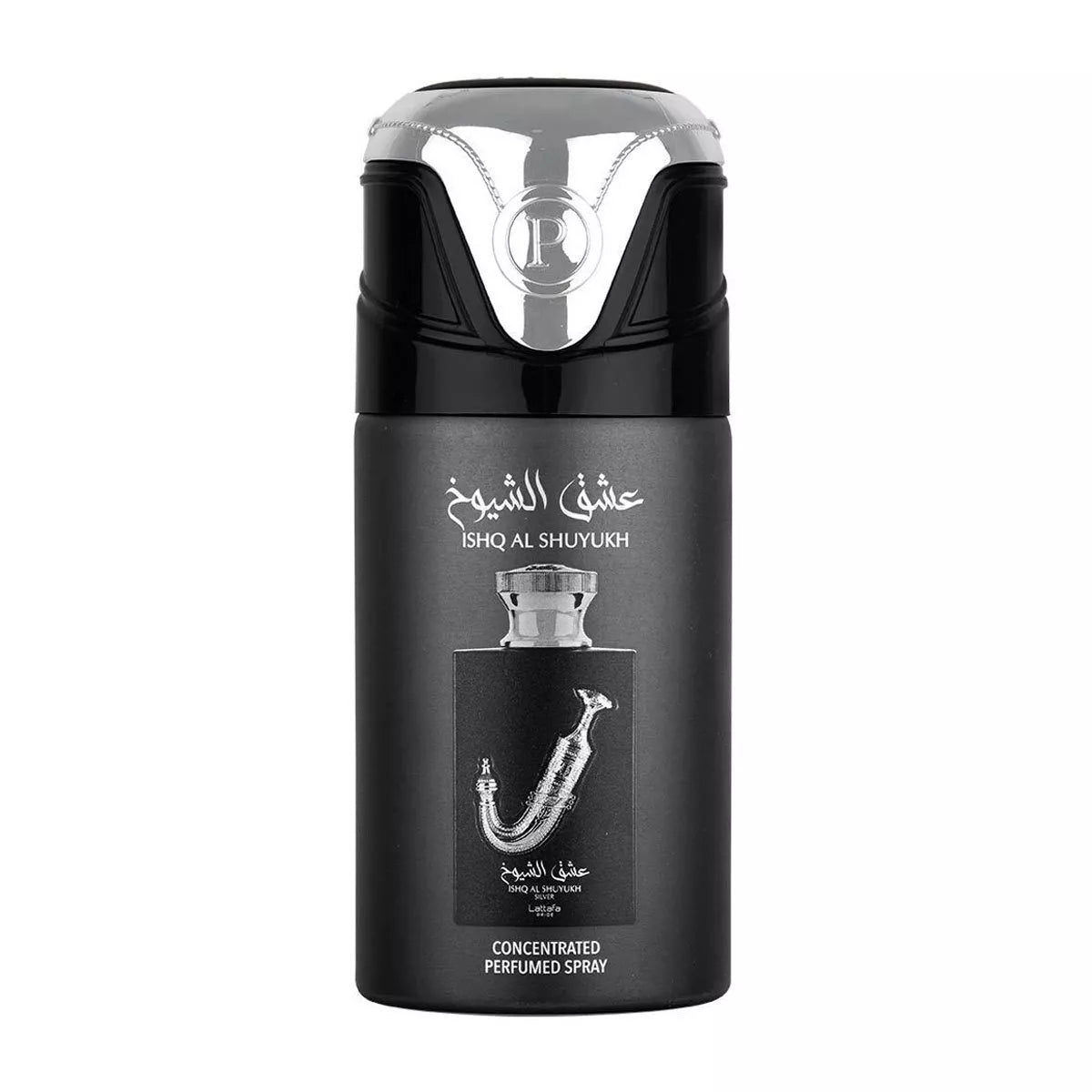 LATTAFA PERFUMED ISHQ AL SHUYUKH SILVER CONCENTRATED SPRAY 250ML / 9 OZ