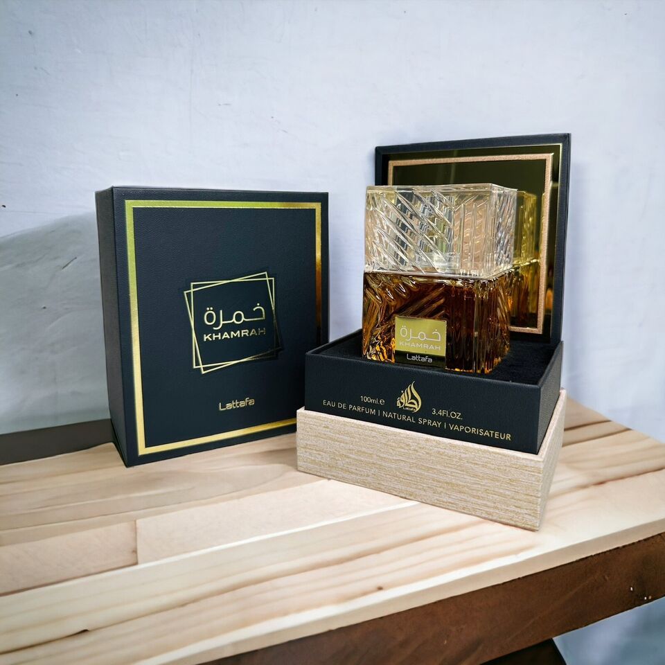 LATTAFA KHAMRAH PARFUM SPRAY UNISEX 3.4 Oz / 100 ml NEW