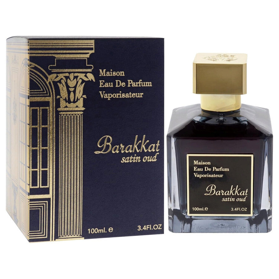 WITHOUT BOX FRAGRANCE WORLD BARAKKAT SATIN OUD EDP UNISEX 3.4oz/100ML