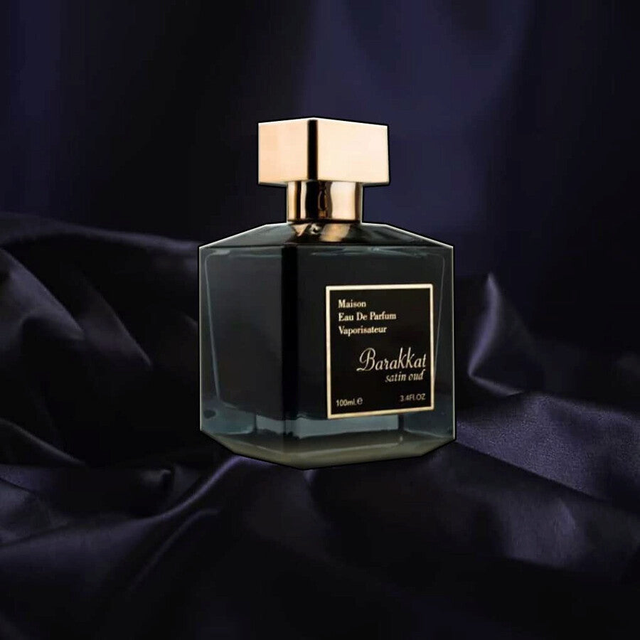 WITHOUT BOX FRAGRANCE WORLD BARAKKAT SATIN OUD EDP UNISEX 3.4oz/100ML