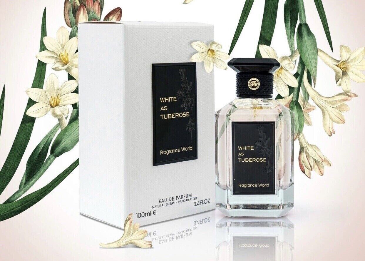 Fragrance World White As Tuberose Eau De Parfum 100ML / 3.4OZ